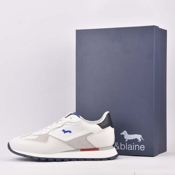 Harmont & Blaine SCARPA UOMO CALF FABRIC BIANCO - Image 3