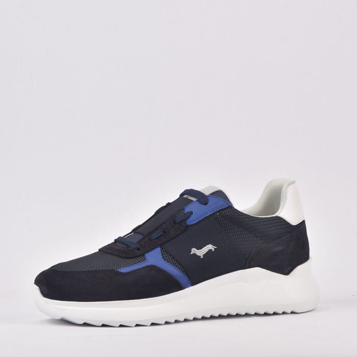 Harmont & Blaine SCARPA UOMO CAMOSCIO TEX FABRIC BLU - Image 3