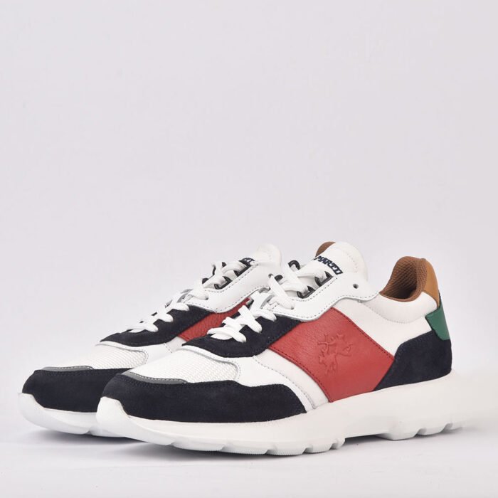 La Martina  SCARPA UOMO CAMOSCIO BIANCO - Image 2