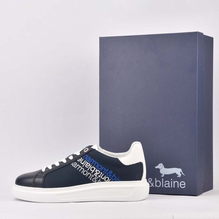 Harmont & Blaine SCARPA UOMO CALF BLU - Image 3