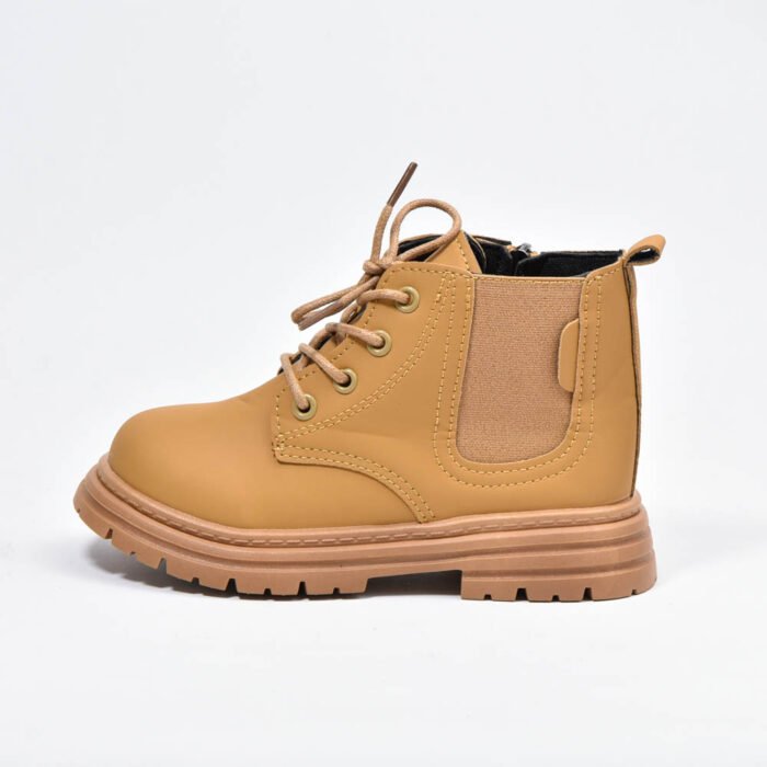 Bottes coordonnantes à lacets Marron Enfants - Image 3