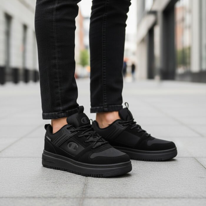Baskets Champion RD18 Utility Low Black – Style urbain robuste & confort quotidien