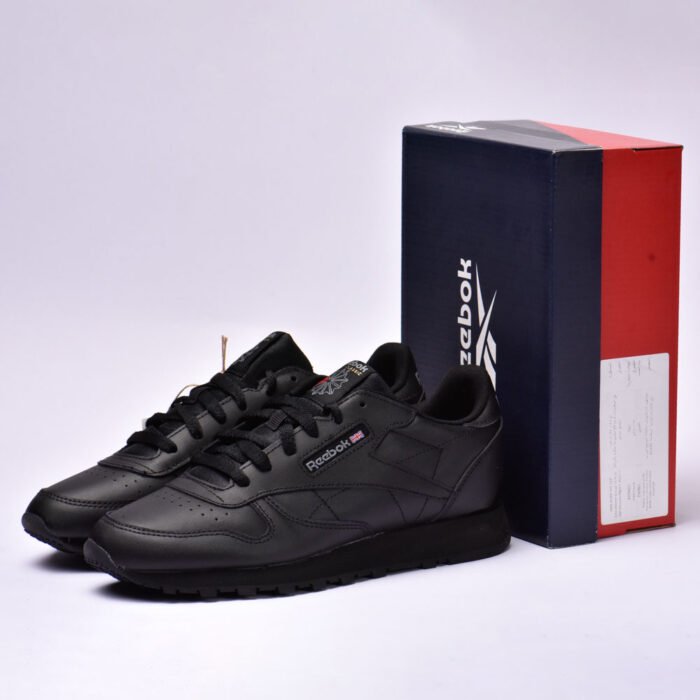 Reebok Classic Leather Black Black - Image 3