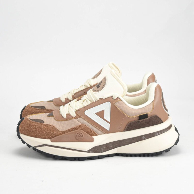 Baskets PEAK Beige & Marron Homme – Sneakers Retro Premium en Algérie