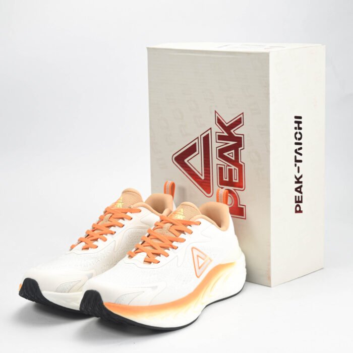 Baskets PEAK Running Blanc Orange – Chaussures Sport en Algérie