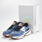 Baskets PEAK Beige & BLEU Homme – Sneakers Retro Premium en Algérie