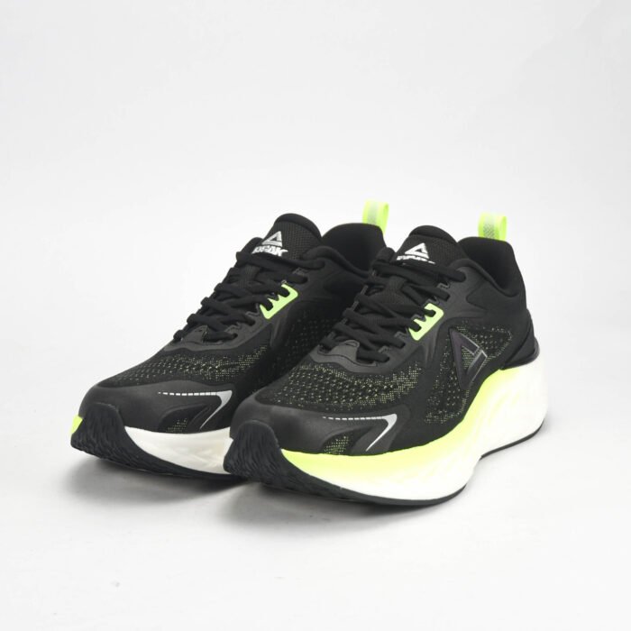 Baskets PEAK Running Noir & Vert Fluo – Sneakers Sport en Algérie