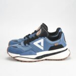 Baskets PEAK Beige & BLEU Homme – Sneakers Retro Premium en Algérie