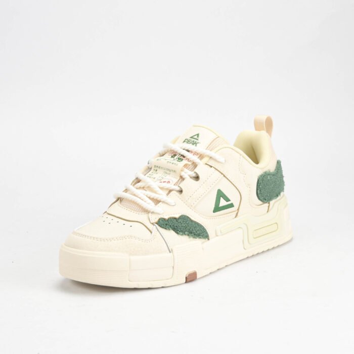 Baskets PEAK Beige & Vert – Sneakers Lifestyle Homme en Algérie