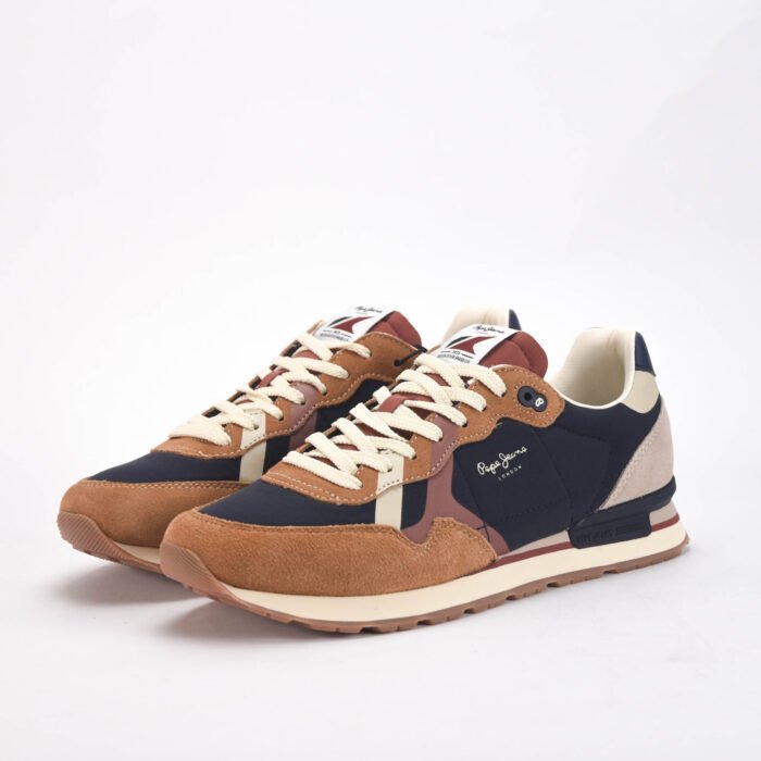 Pepe Jeans Brit Cover Algérie, baskets Pepe Jeans Algérie, sneakers urbaines homme femme, chaussures Pepe Jeans lifestyle, baskets streetwear Algérie, sneakers tendance.