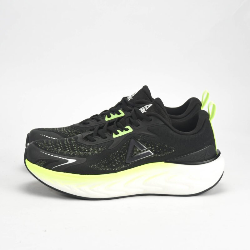 Baskets PEAK Running Noir & Vert Fluo – Sneakers Sport en Algérie
