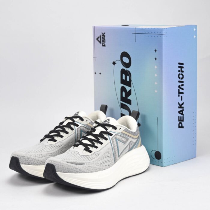 Baskets PEAK Running Gris & Blanc – Chaussures Sport Homme en Algérie