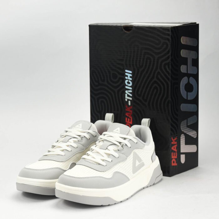 Baskets PEAK Blanc & Gris – Sneakers Lifestyle Homme en Algérie