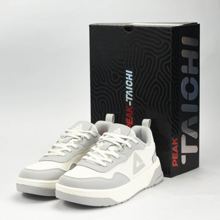 Baskets PEAK Blanc & Gris – Sneakers Lifestyle Homme en Algérie