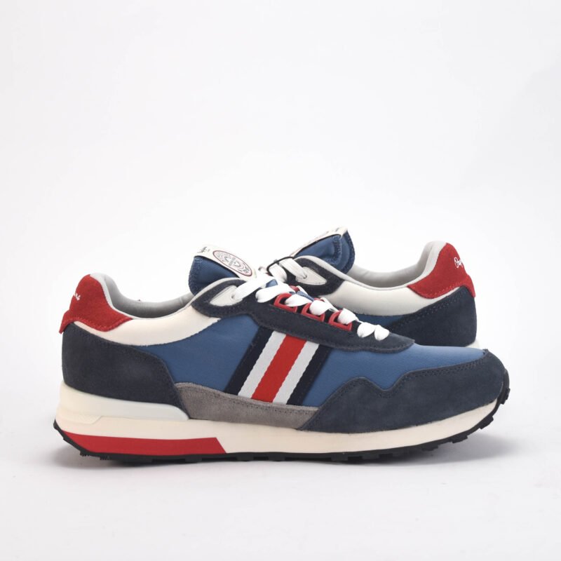 Pepe Jeans Kingston Heritage Algérie, baskets Pepe Jeans Algérie, sneakers rétro homme, chaussures Pepe Jeans lifestyle, baskets premium Algérie, sneakers tendance.