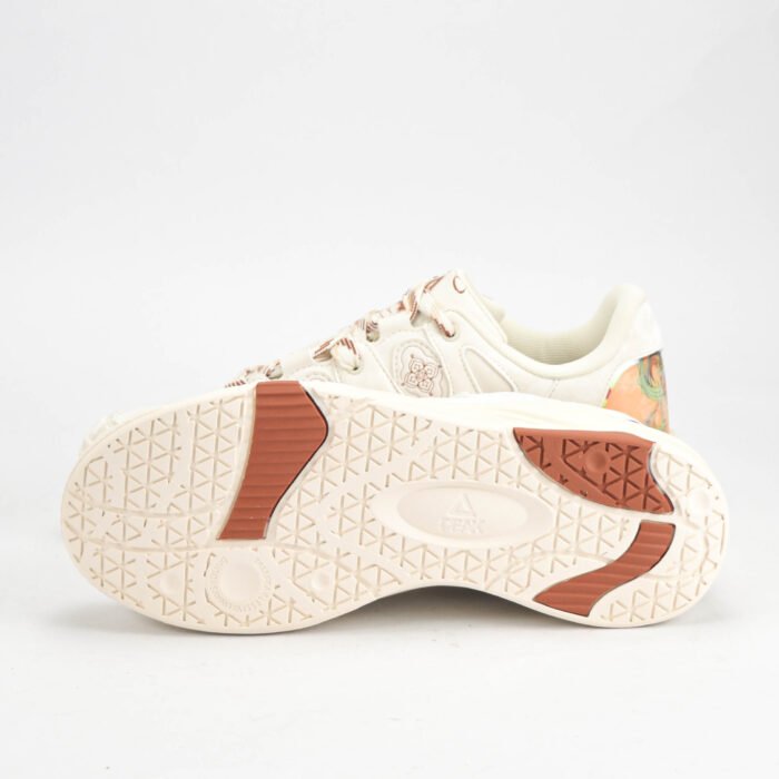 Baskets PEAK Taichi Crème/Orange – Sneakers Lifestyle Tendance en Algérie