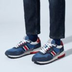 Pepe Jeans Kingston Heritage Algérie, baskets Pepe Jeans Algérie, sneakers rétro homme, chaussures Pepe Jeans lifestyle, baskets premium Algérie, sneakers tendance.