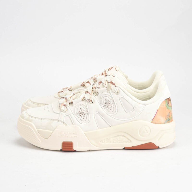 Baskets PEAK Taichi Crème/Orange – Sneakers Lifestyle Tendance en Algérie