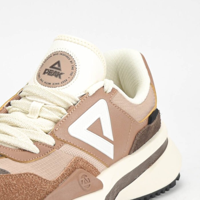 Baskets PEAK Beige & Marron Homme – Sneakers Retro Premium en Algérie