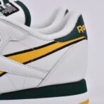REEBOK CLASSIC LEATHER WHITE/GOLD/GREEN - Image 6