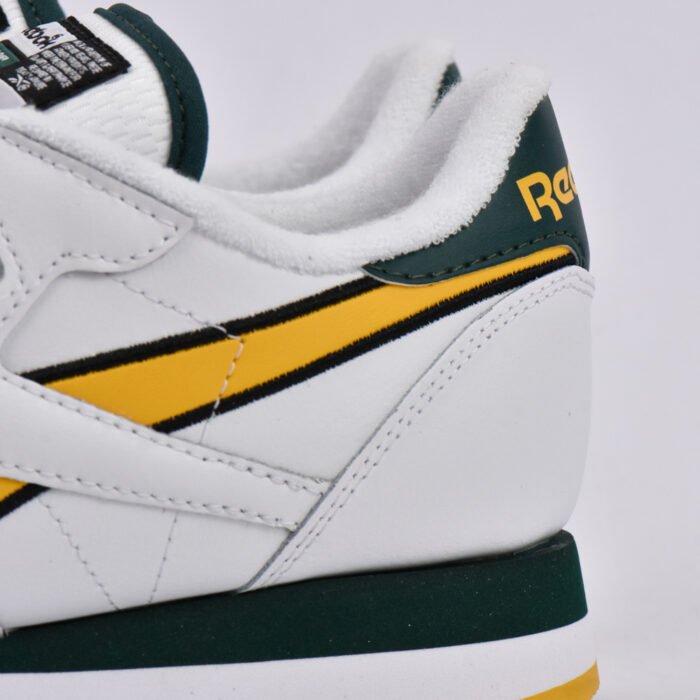 REEBOK CLASSIC LEATHER WHITE/GOLD/GREEN - Image 6