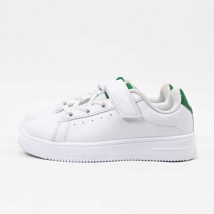 Peak Kids Casual Shoes White Green - Image 2