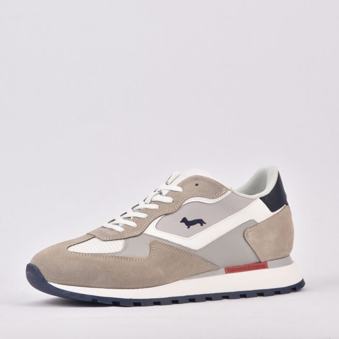 HARMONT AND BLAINE SCARPA UOMO CALF   BEIGE  BIANCO - Image 3