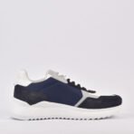 HARMONT AND BLAINE SCARPA UOMO CAMOSCIO  TEX FABRIC BLU  BIANCO - Image 4