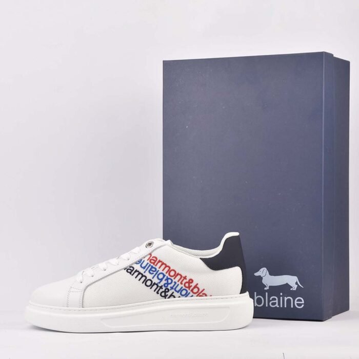 HARMONT AND BLAINE SCARPA UOMO CALF BIANCO - Image 2