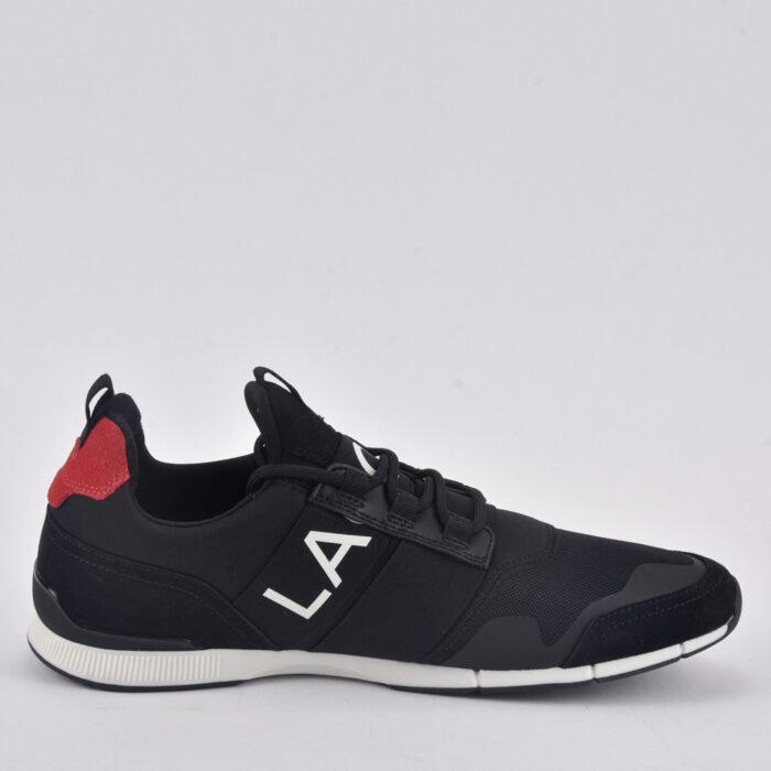 LACOSTE MANEVRA ELITE 0120 1 CMA BLK/RED TEXTILE - Image 5