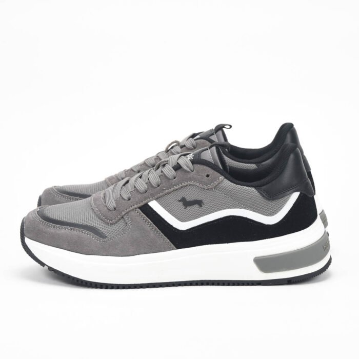 Harmont and Blaine Suede and Technical Fabric Sneakers - Image 5