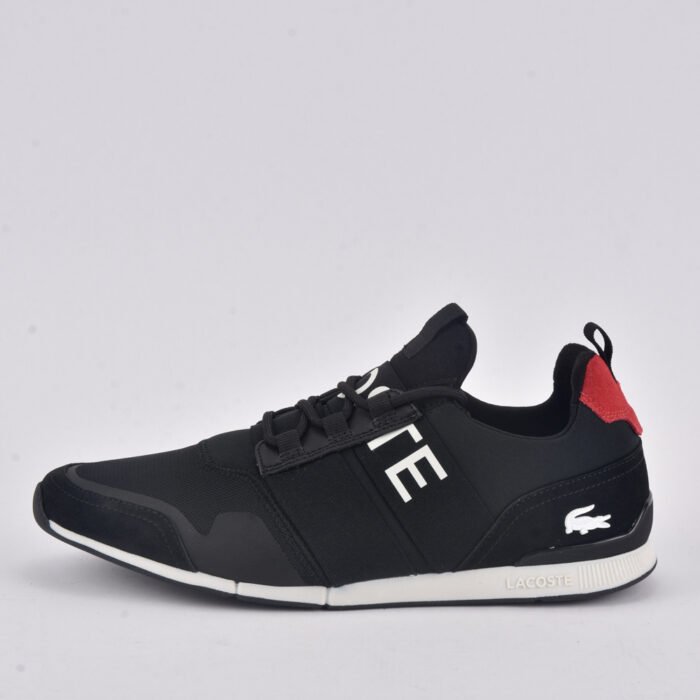 LACOSTE MANEVRA ELITE 0120 1 CMA BLK/RED TEXTILE - Image 3