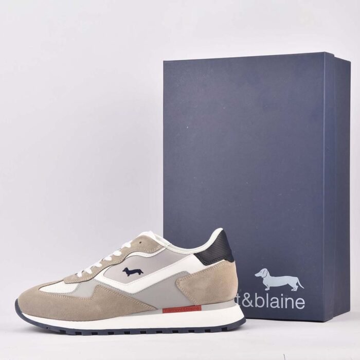HARMONT AND BLAINE SCARPA UOMO CALF   BEIGE  BIANCO - Image 2