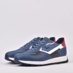 HARMONT AND BLAINE SCARPA UOMO CALF AZZURRO