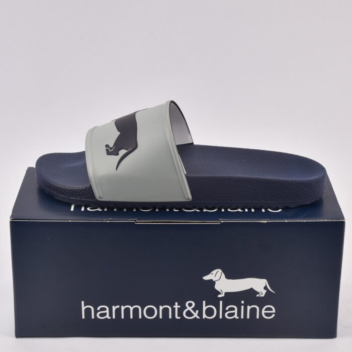 HARMONT AND BLAINE CIABATTA UOMO EVA - LOGO GRIGIO - BLU - Image 2