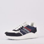 HARMONT AND BLAINE SCARPA UOMO CAMOSCIO  TEX FABRIC BLU  BIANCO - Image 3