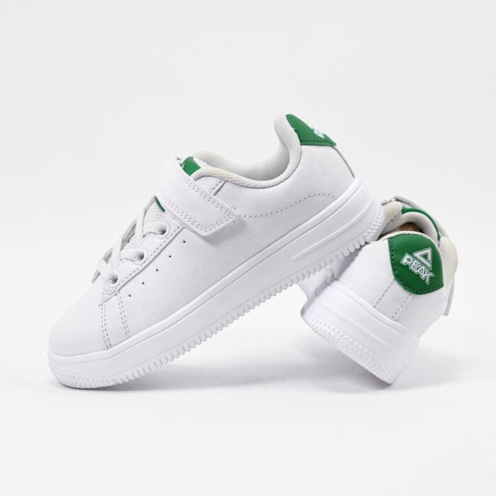 Peak Kids Casual Shoes White Green - Image 3