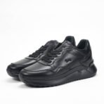 Harmont and Blaine Sneakers Leather Black - Image 5