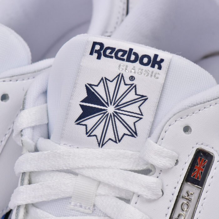 REEBOK CLASSIC LEATHER WHITE/WHITE/NAVY - Image 3