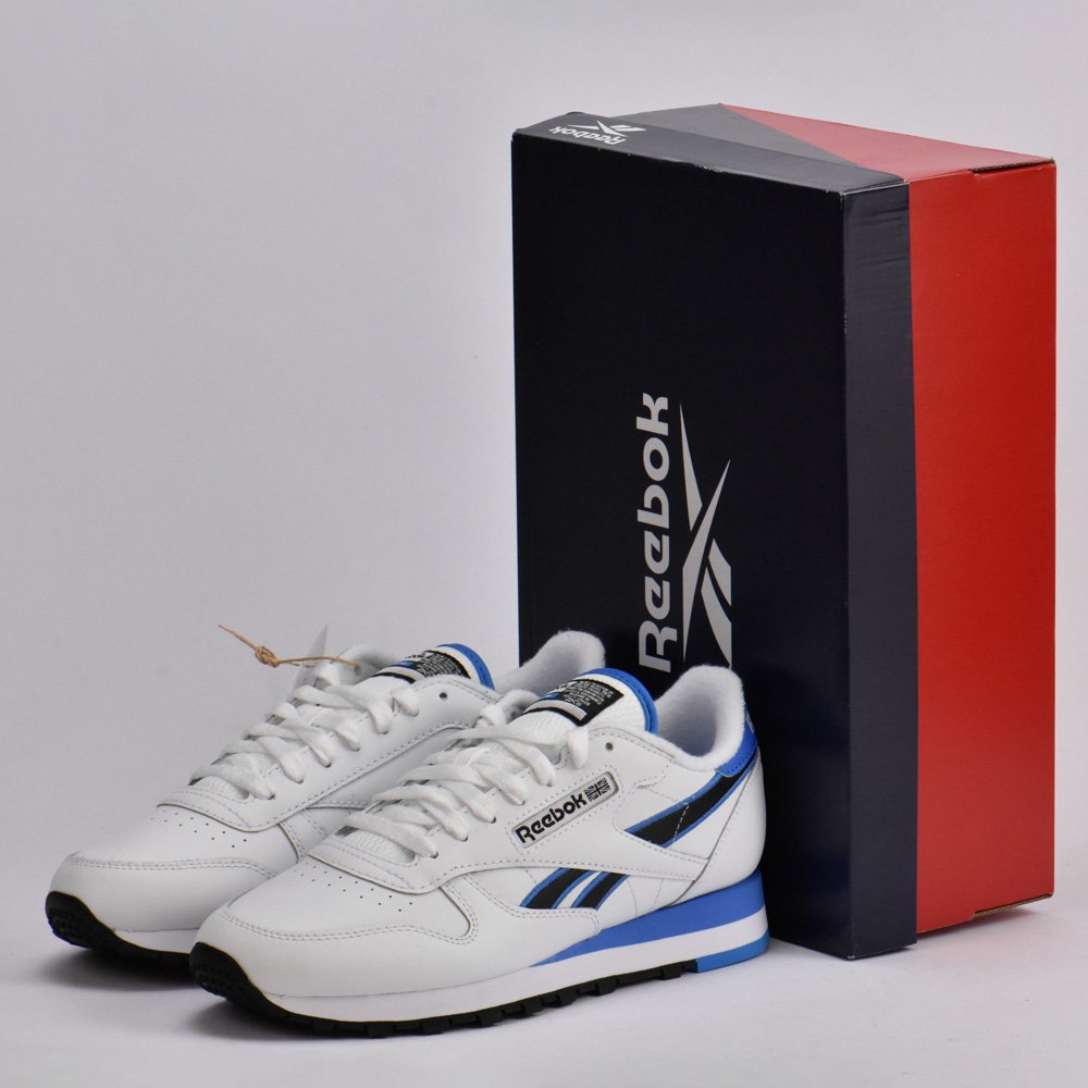 38973038-63140517.jpg REEBOK CLASSIC LEATHER WHITE/BLUE/BLACK - Image 1