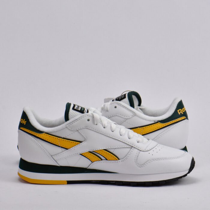 REEBOK CLASSIC LEATHER WHITE/GOLD/GREEN - Image 8