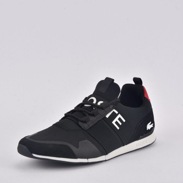 LACOSTE MANEVRA ELITE 0120 1 CMA BLK/RED TEXTILE - Image 6