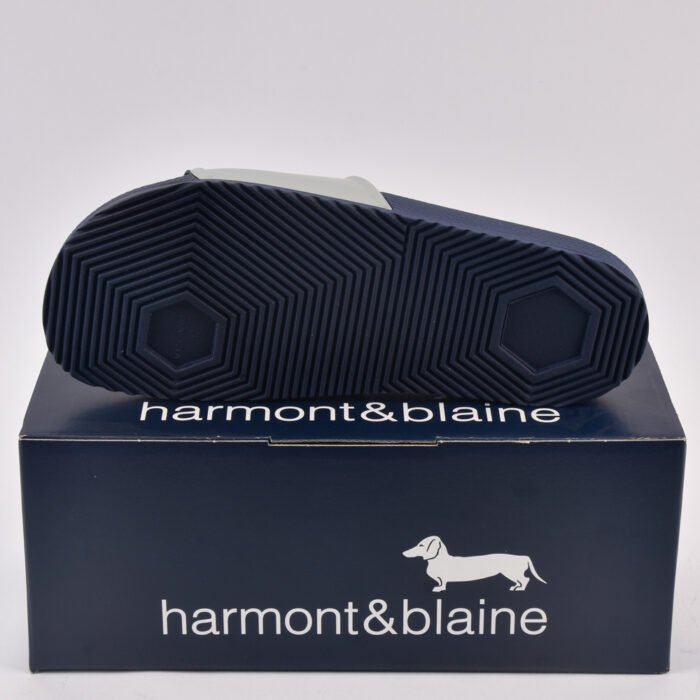 HARMONT AND BLAINE CIABATTA UOMO EVA - LOGO GRIGIO - BLU - Image 4