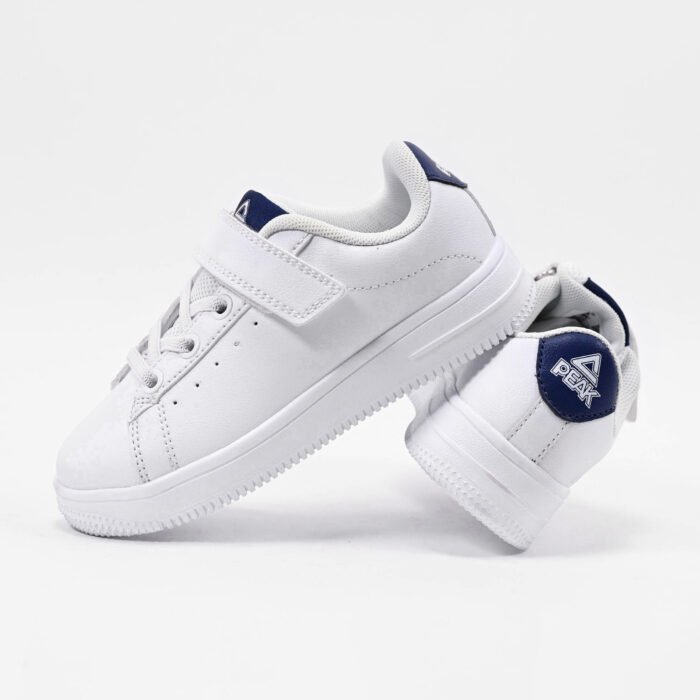 Peak Kids Casual Shoes White Navy - Image 7