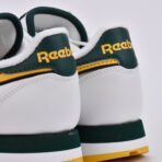 REEBOK CLASSIC LEATHER WHITE/GOLD/GREEN - Image 3