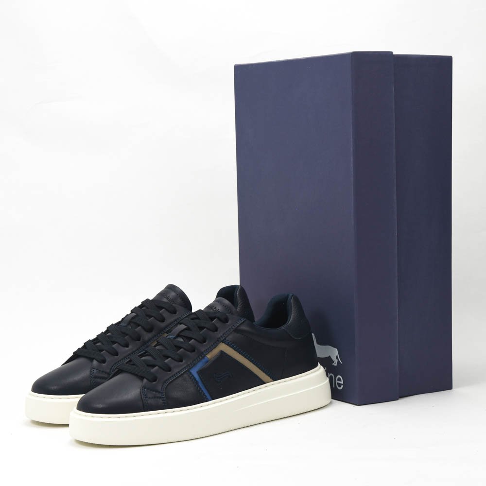 53249457-77576229.jpg Harmont and Blaine Blue Sneakers Homme - Image 1
