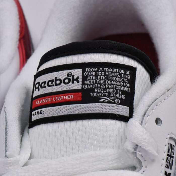 REEBOK CLASSIC LEATHER WHITE/RED/BLACK - Image 3