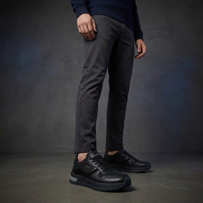 Harmont and Blaine Suede and Fabric Sneakers - Image 7