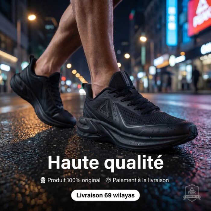 PEAK Casual Running Shoes Black - Image 6
