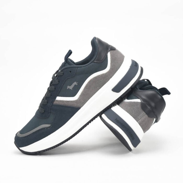 Harmont and Blaine Suede and Fabric Sneakers - Image 6
